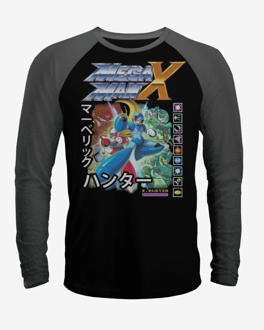 Polera Raglan Megaman X Personajes