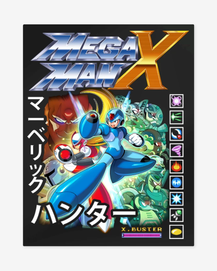 Print metalico Megaman X Personajes