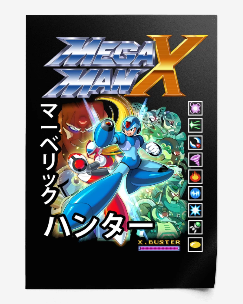 Print Megaman X Personajes
