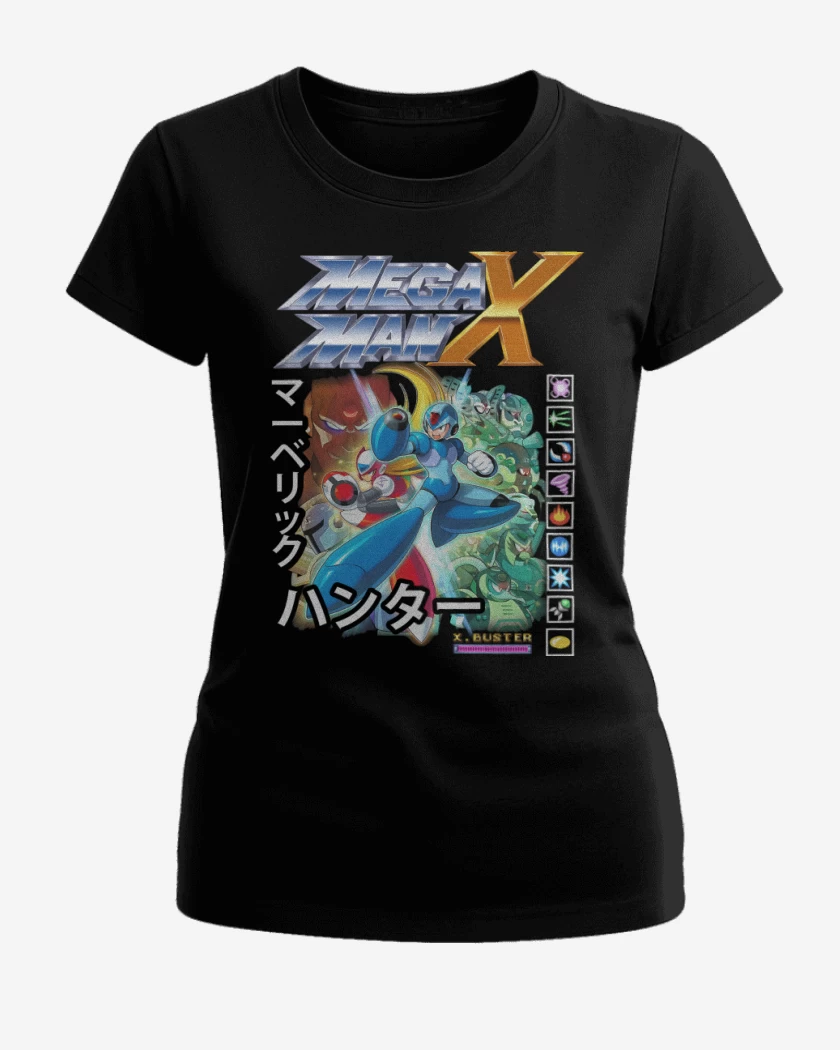 Polera de Mujer Megaman X Personajes