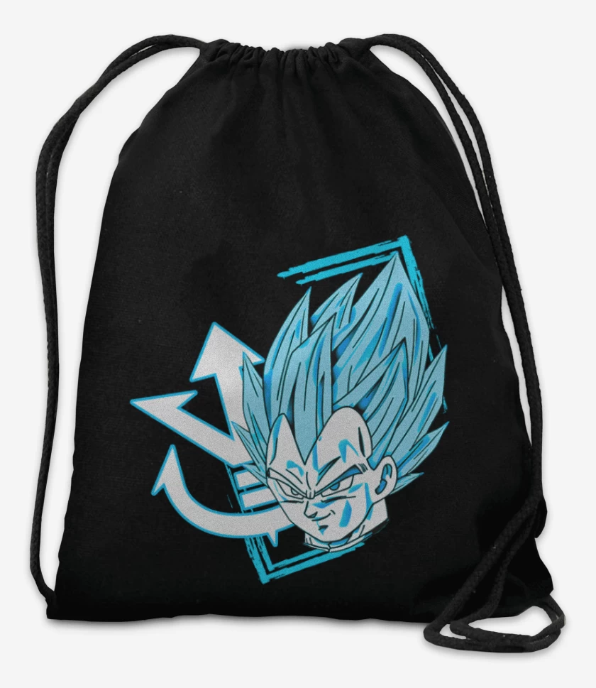 Mochila Negro de Vegeta Azul