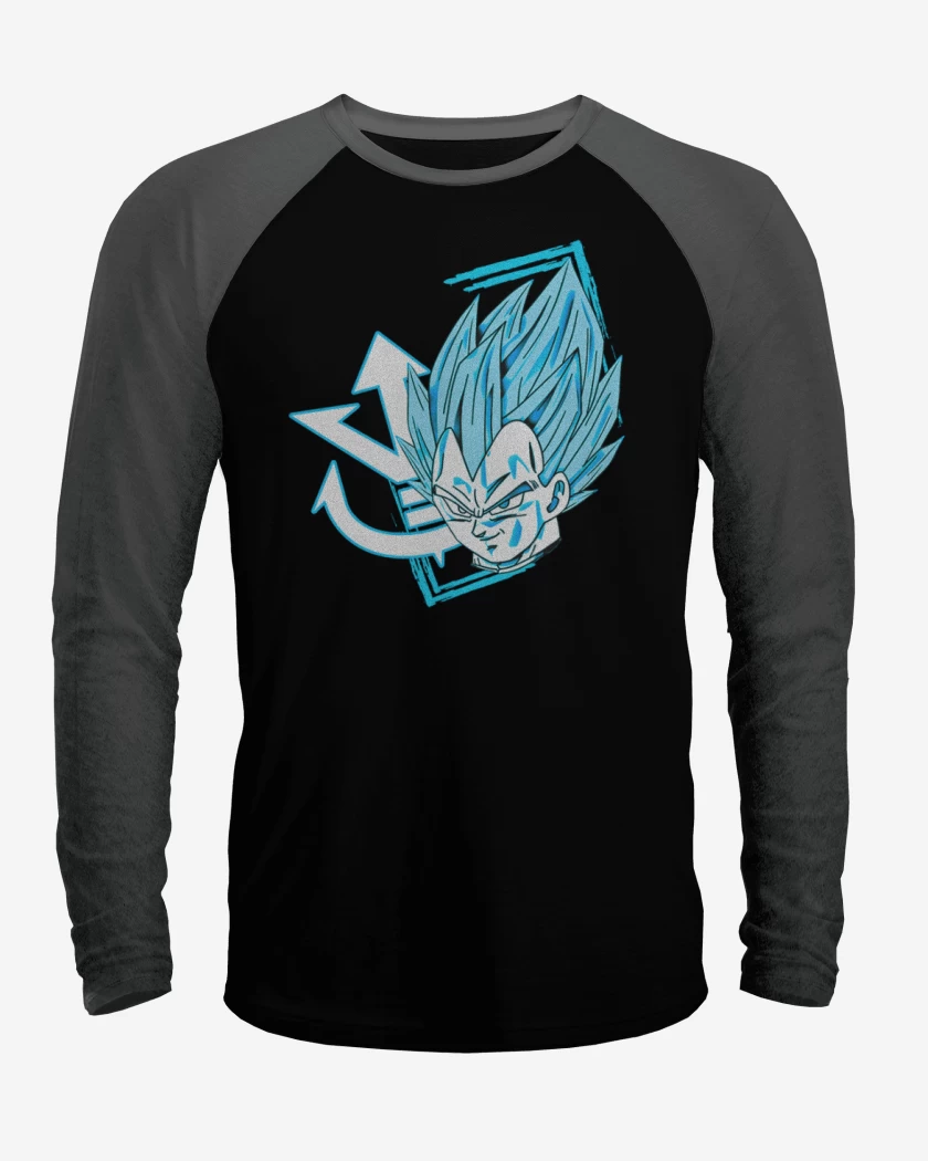 Polera Raglan Vegeta Azul