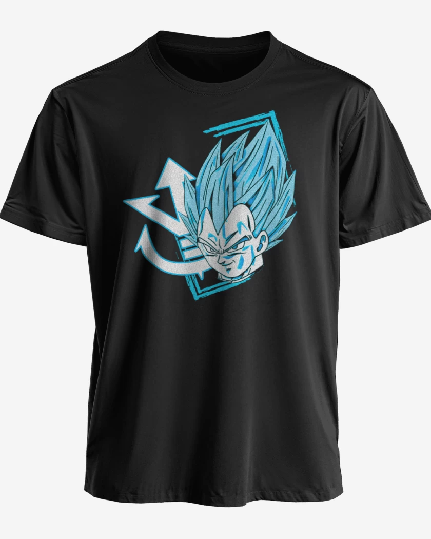 Polera premium Negro de Vegeta Azul