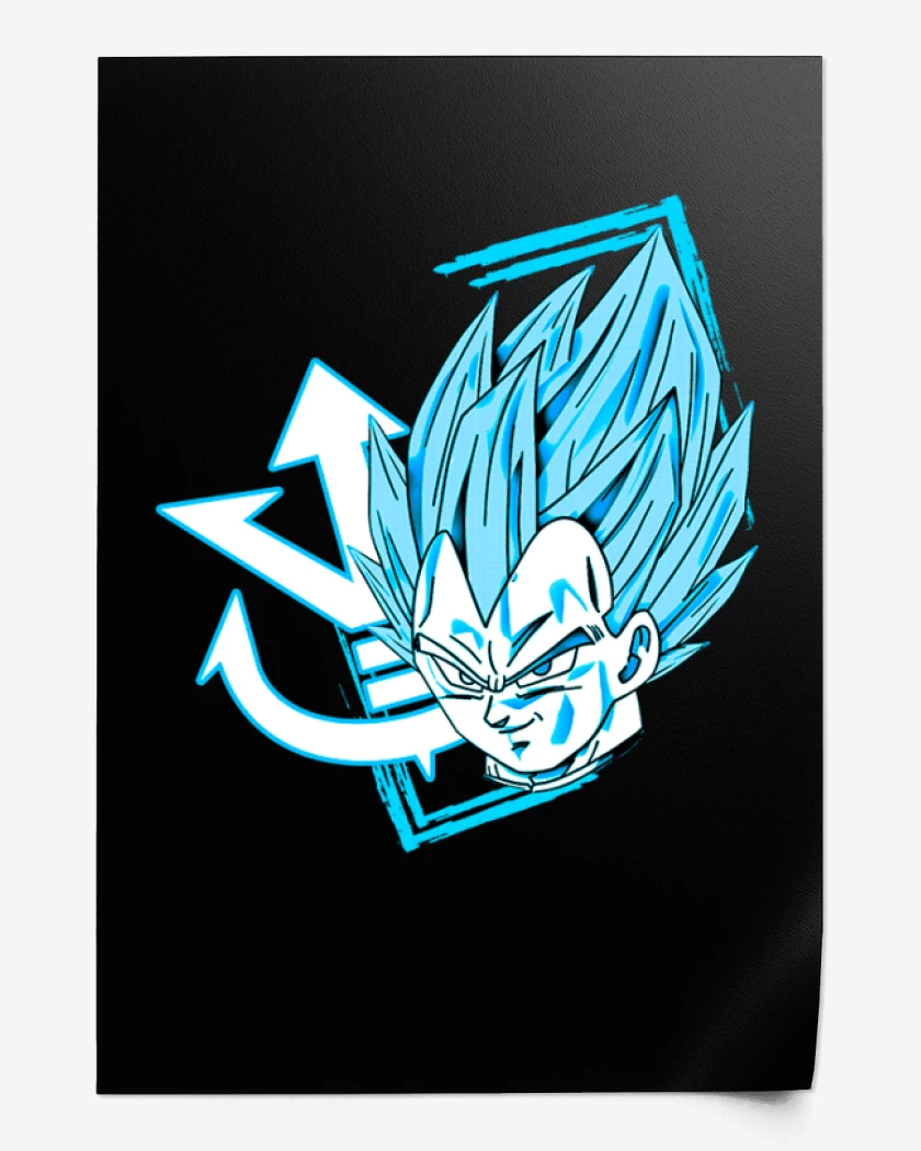 Print Vegeta Azul