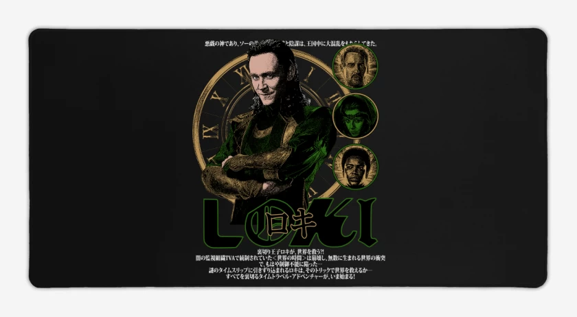Mouse pad Gamer Negro de JP LOKI