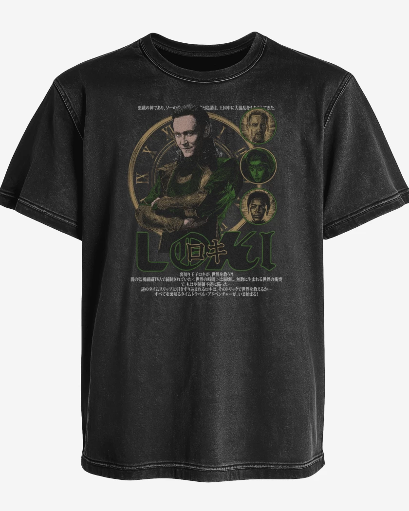 Polera desgastada JP LOKI