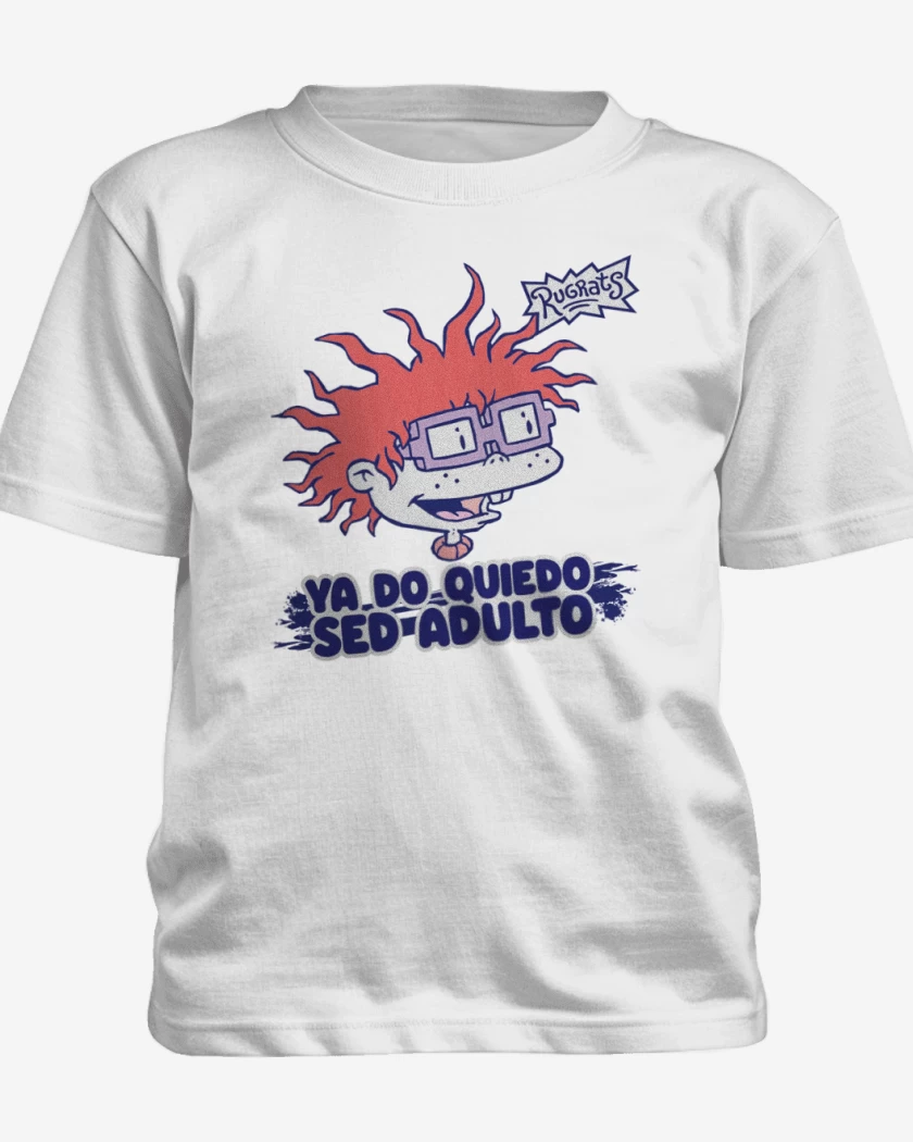 Polera de niño Blanco de Ya do quiedo sed adulto