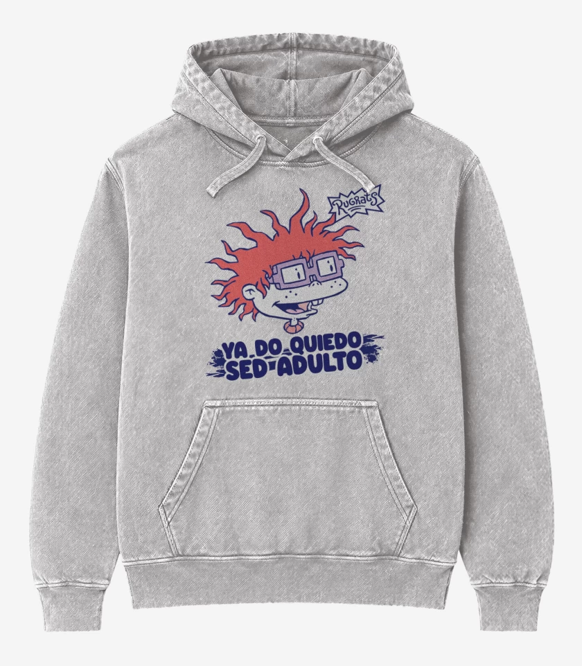 Poleron Canguro Acid Wash Ya do quiedo sed adulto
