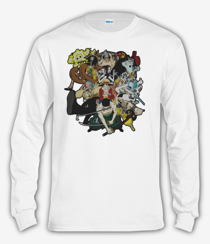 Polera manga larga Blanco de Los piratas