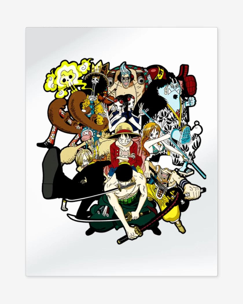 Print metalico Blanco de Los piratas