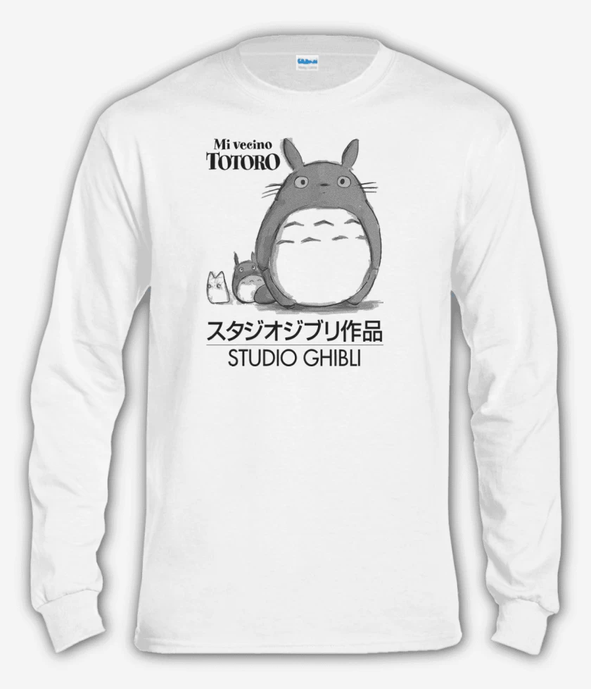 Polera manga larga Blanco de Mi vecino