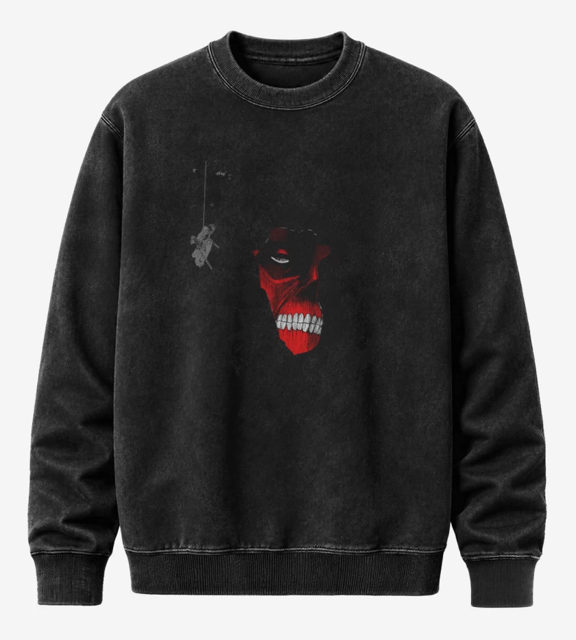 Poleron Polo Acid Wash Negro de Titancito