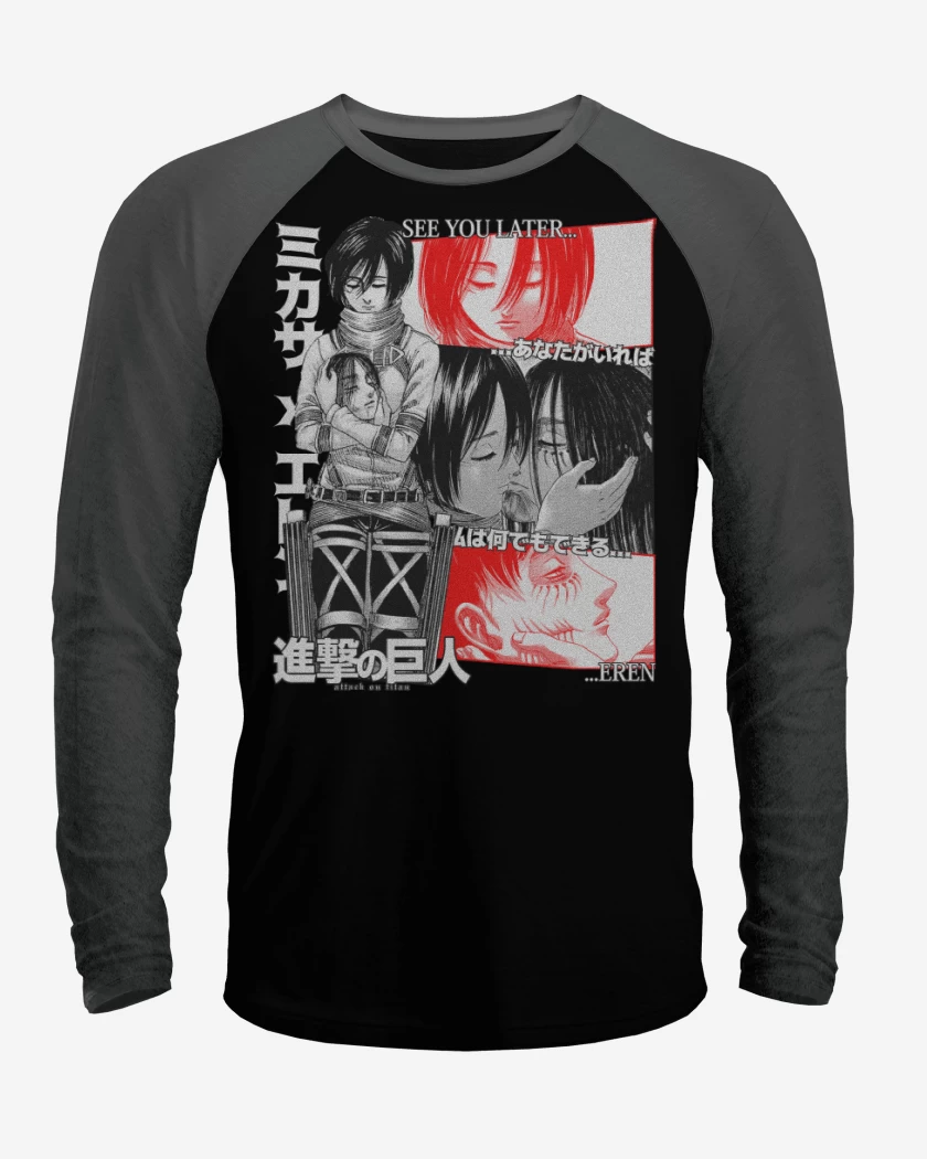 Polera Raglan See You Later Eren