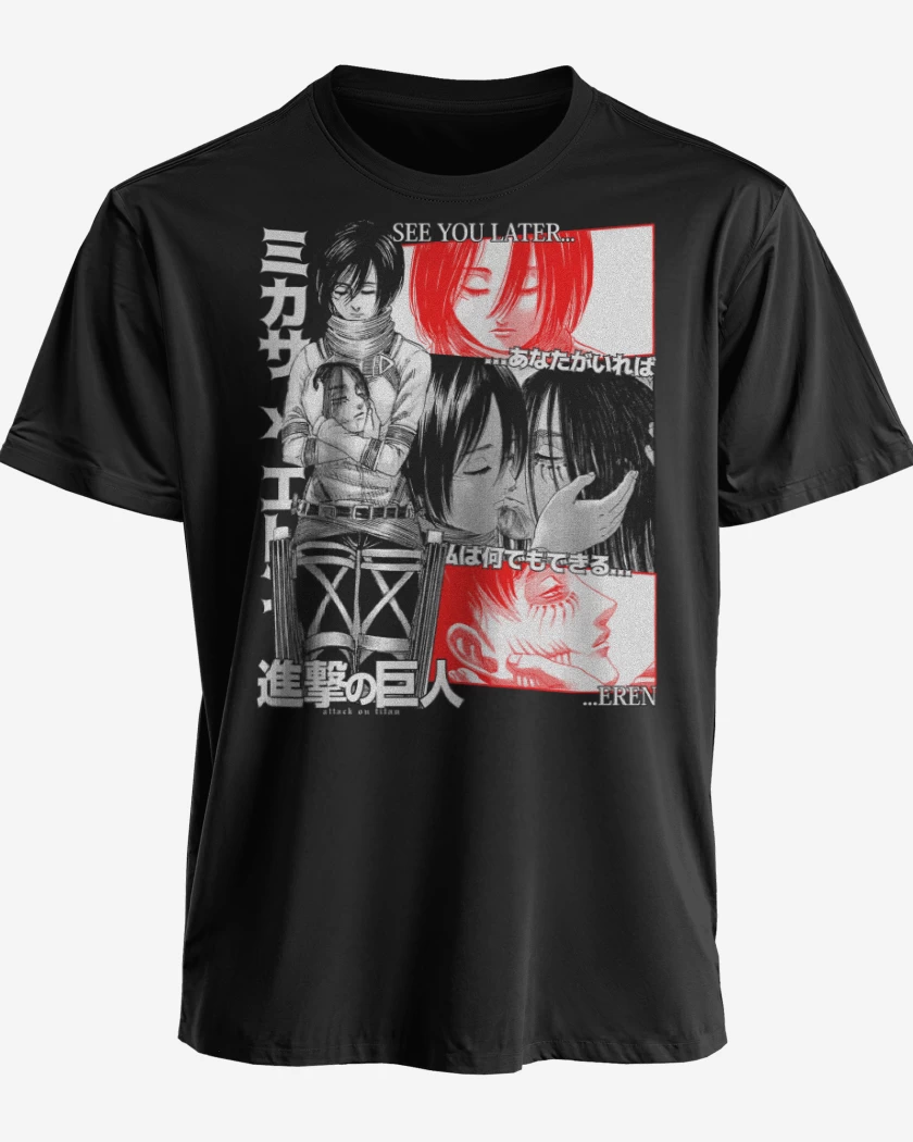 Polera premium Negro de See You Later Eren