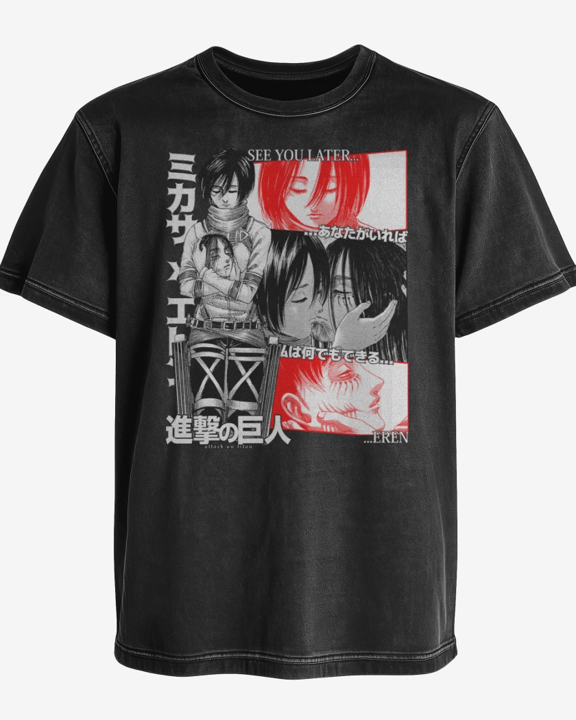 Polera desgastada See You Later Eren