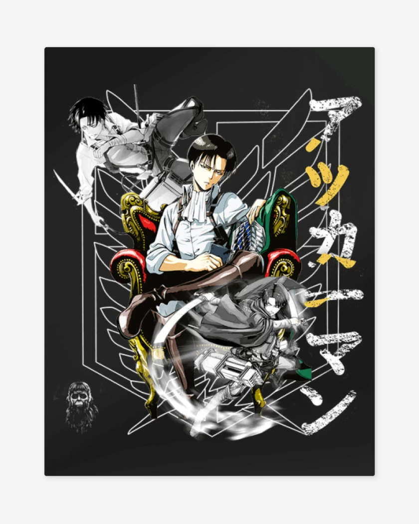 Print metalico Negro de ackerman levi