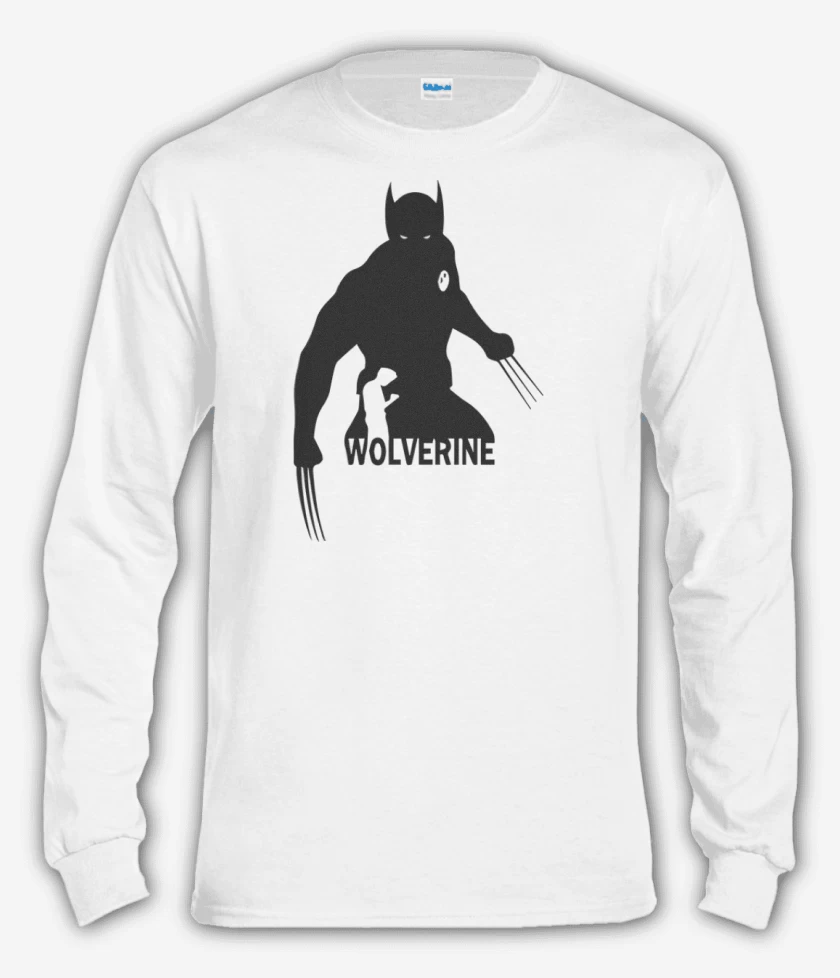 Polera manga larga Blanco de Wolverine 1