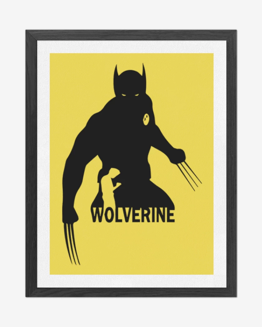 Cuadro decorativo Amarillo de Wolverine 1
