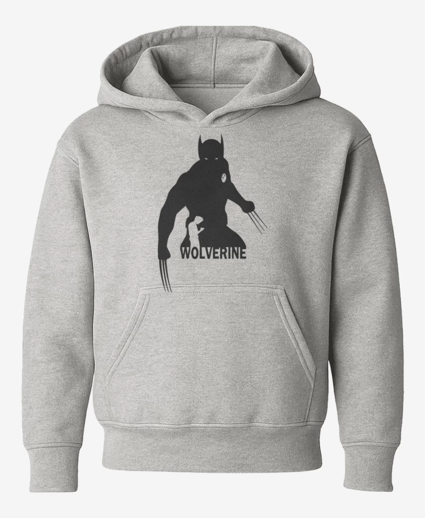 Poleron de niño Gris Melange de Wolverine 1