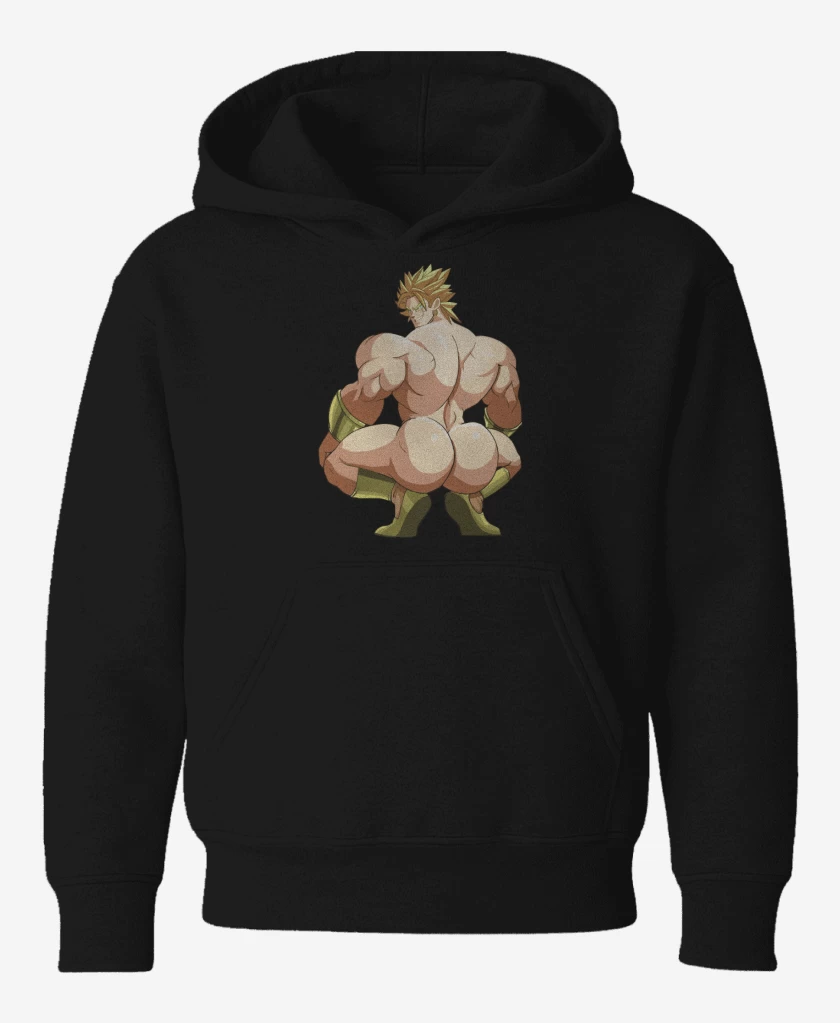 Poleron de niño Negro de Broly Nalgón
