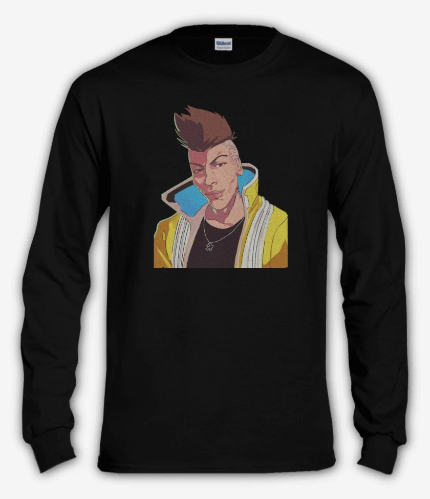 Polera manga larga Chad David Martínez