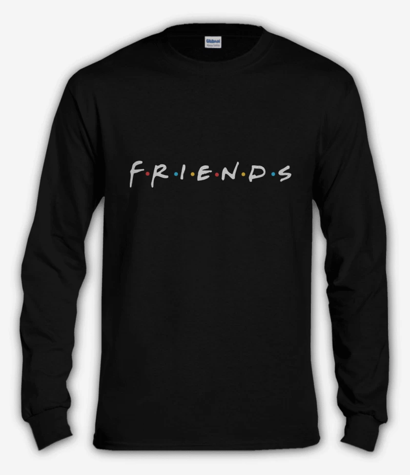 Polera manga larga Negro de Friends