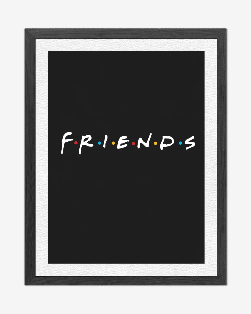 Cuadro decorativo Negro de Friends