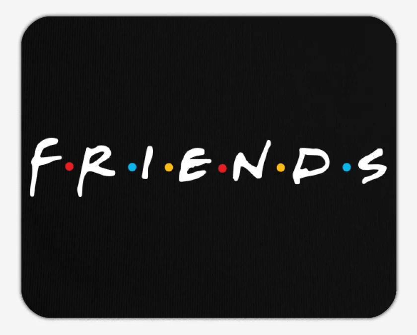 Mousepad Negro de Friends