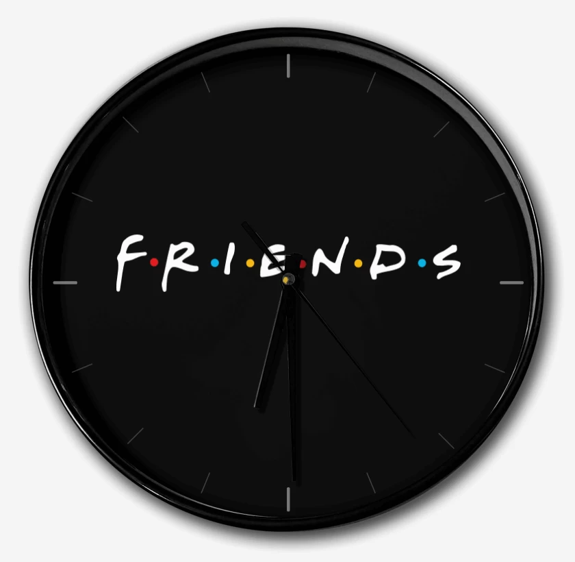 Reloj Negro de Friends