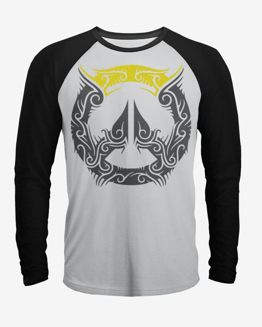 Polera Raglan Blanco / Negro de Overwatch