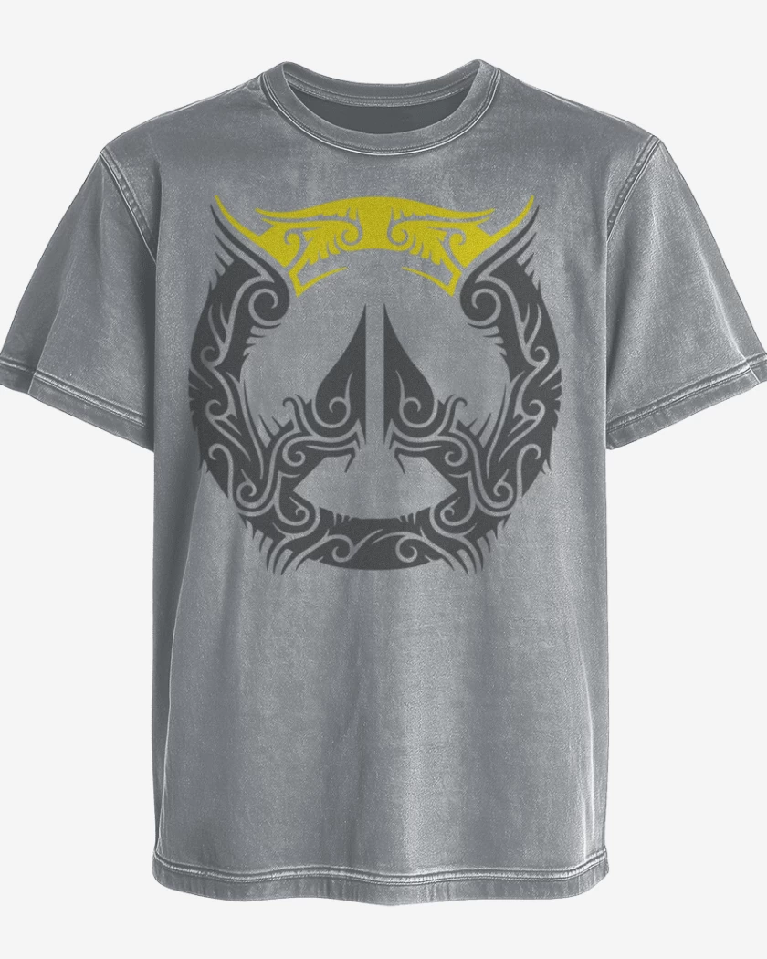 Polera desgastada Gris Melange de Overwatch