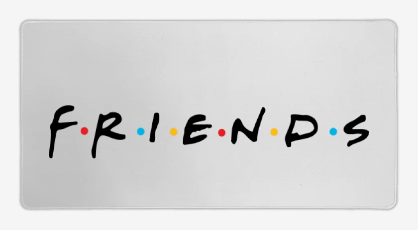 Mouse pad Gamer Blanco de Friends 2