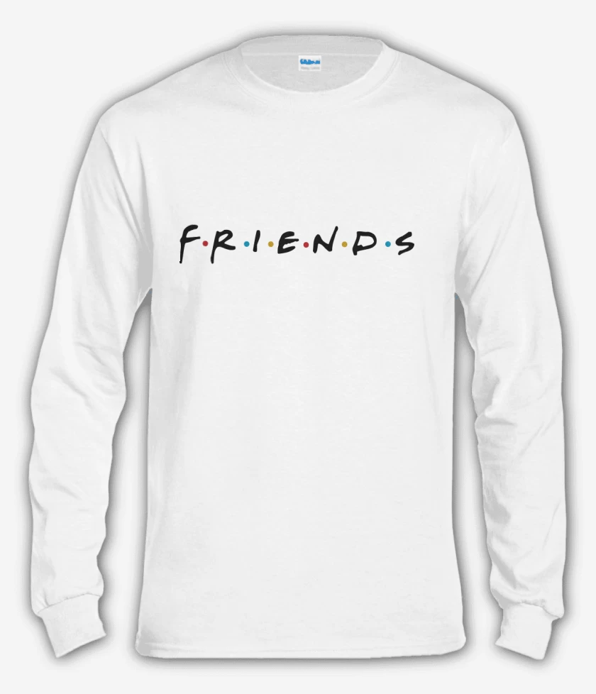 Polera manga larga Blanco de Friends 2