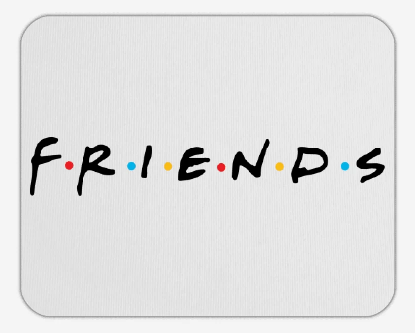 Mousepad Blanco de Friends 2