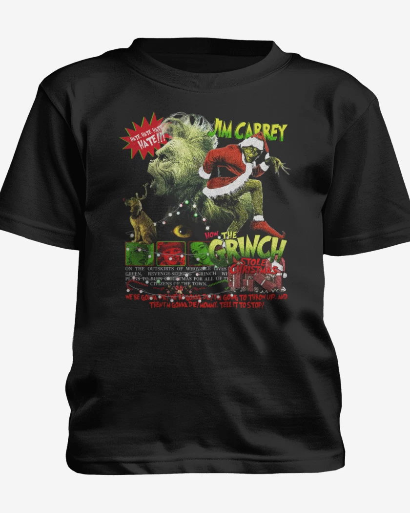 Polera de niño Negro de EL GRINCH