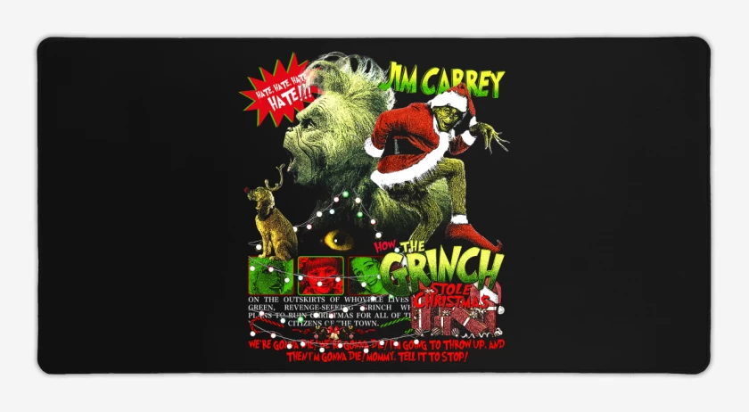 Mouse pad Gamer Negro de EL GRINCH