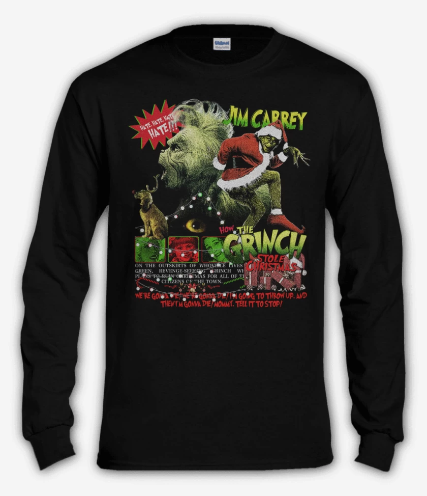 Polera manga larga Negro de EL GRINCH