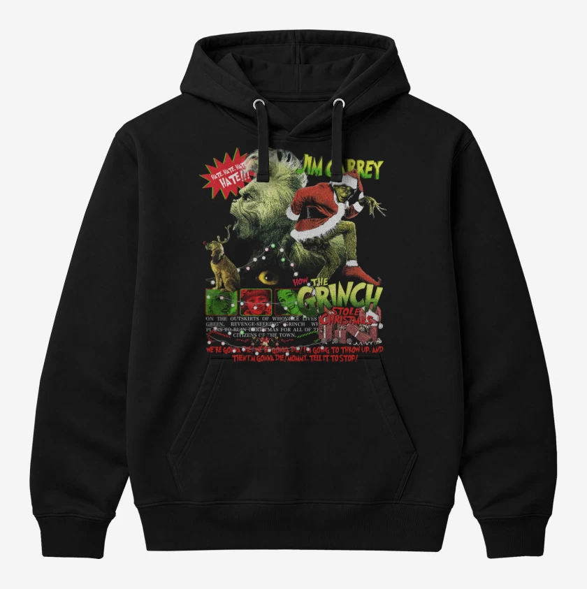 Polerón Canguro Negro de EL GRINCH