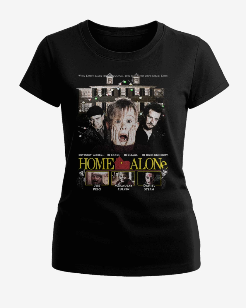 Polera de Mujer Negro de Mi Pobre Angelito 