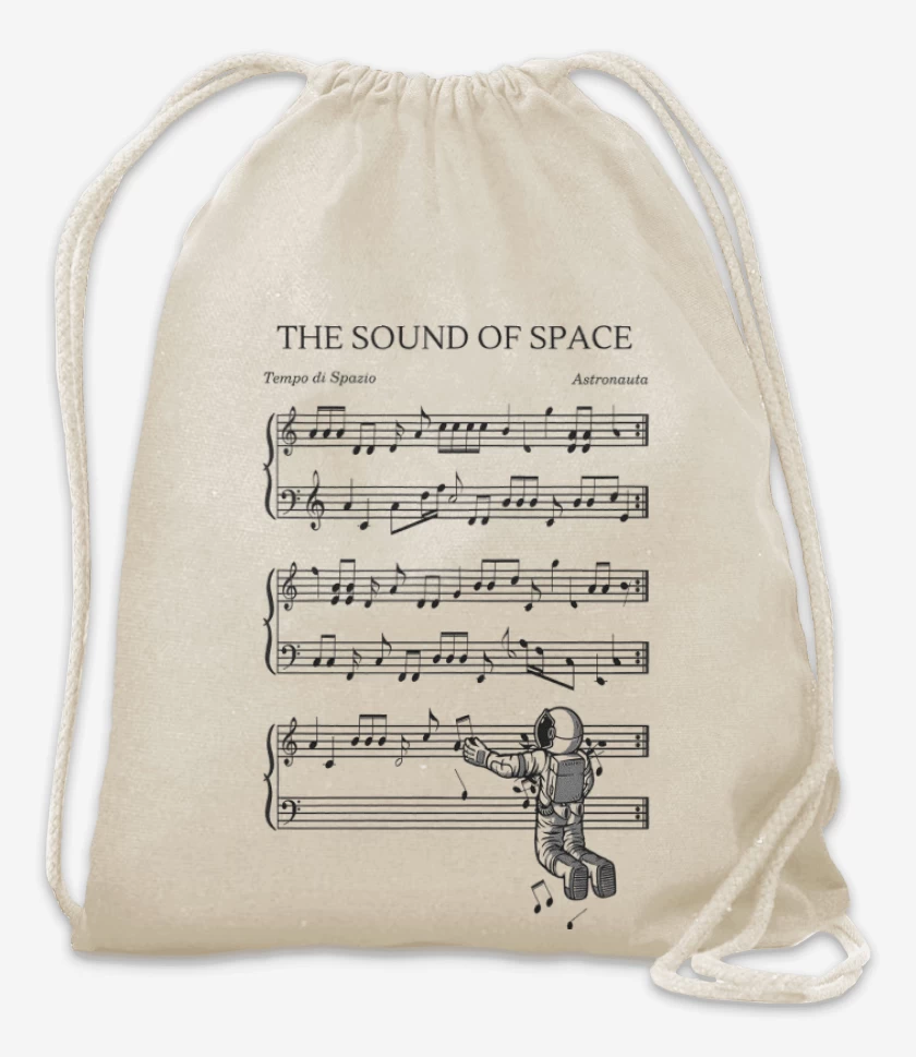 Mochila Blanco de Sonido del Espacio