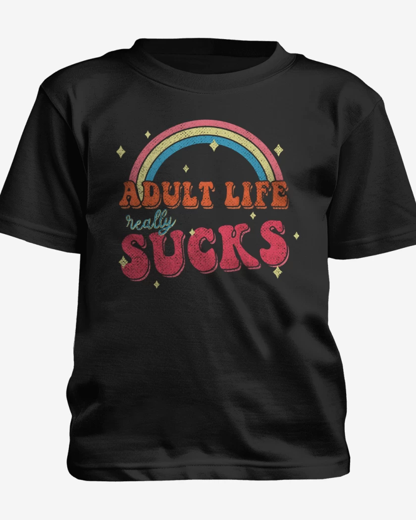 Polera de niño Negro de Adult Life