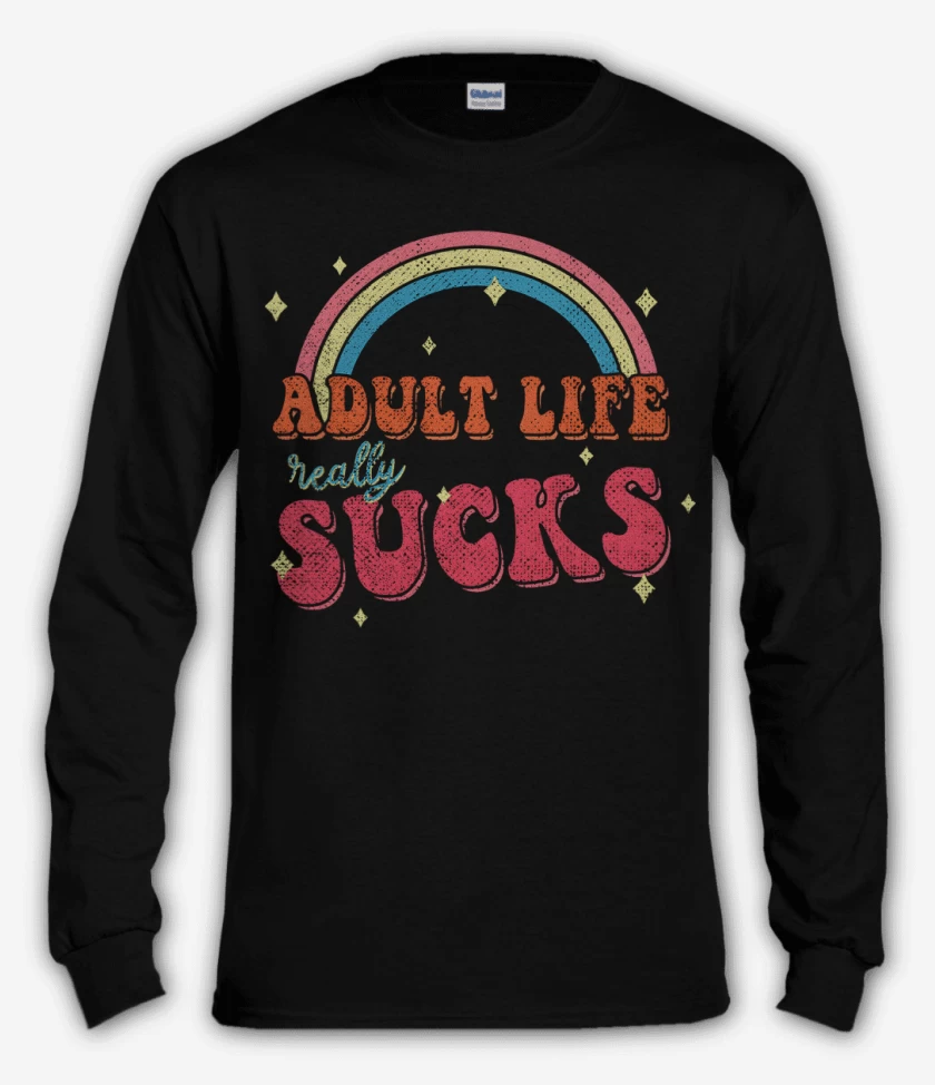Polera manga larga Adult Life