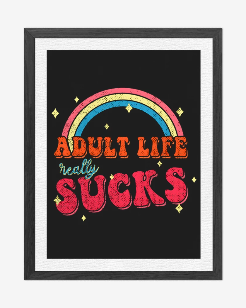Cuadro decorativo Adult Life