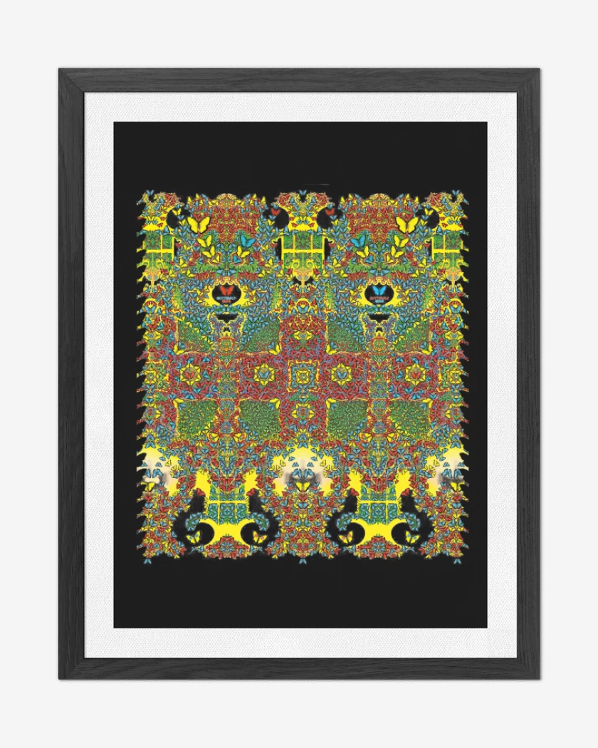 Cuadro decorativo Negro de Butterfly 3000