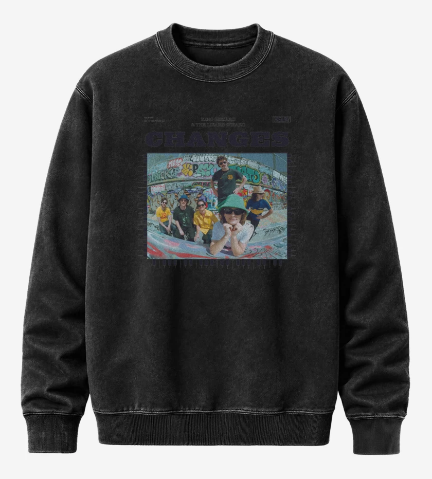 Poleron Polo Acid Wash Negro de Changes