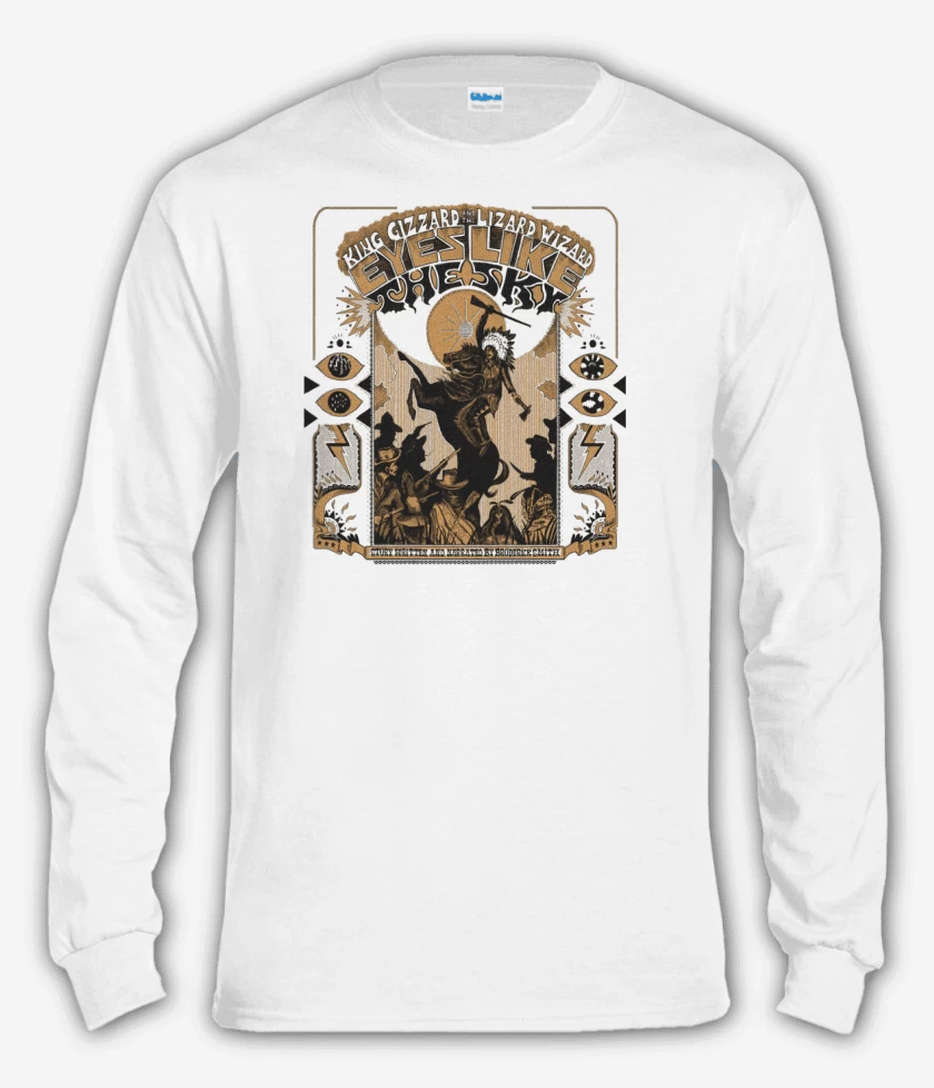 Polera manga larga Blanco de Eyes Like the Sky