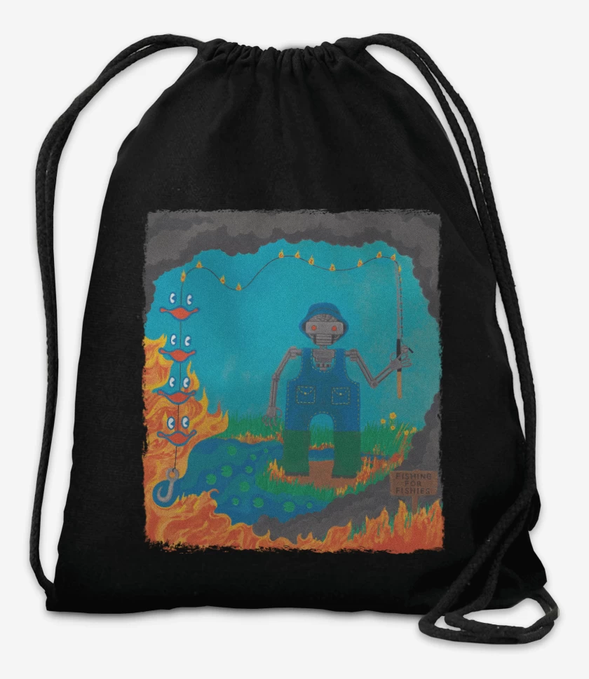 Mochila Negro de Fishing for Fishies