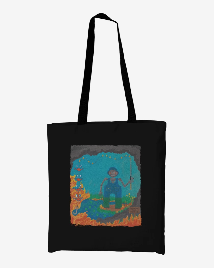 Totebag Fishing for Fishies