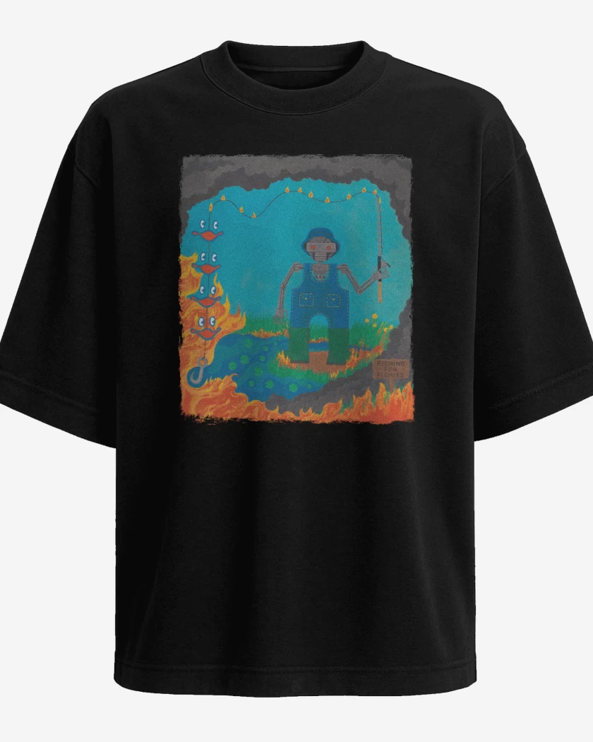 Polera Oversize Fishing for Fishies
