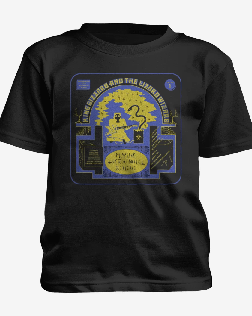 Polera de niño Negro de Flying Microtonal Banana 